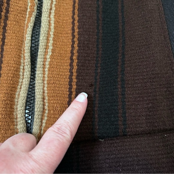 Buffalo Nickel Southwest Bald Eagle Cropped Bomber Jacket Black Western Size XS - Picture 13 of 14